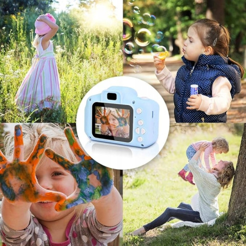 Aparat fotograficzny dla Dzieci 13Mpx Cyfrowy Dziecięcy 32GB Wbudowane Gry