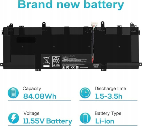 Bateria do laptopa HP Spectre X360 L29048-271 Seria 15-DF 11,55V 84,08Wh