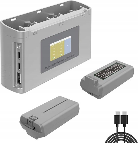 Ładowarka HUB dron DJI Mini 2 / SE / Mini 4K Akumulator 2400 mAh - 2szt Ładowarka HUB dron DJI Mini 2 / SE / Mini 4K Akumulator 2400 mAh - 2szt