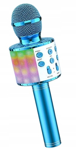 Mikrofon Bluetooth 5w1 LED Karaoke dla dzieci Głośnik + Efekt zmiany głosu Mikrofon Bluetooth 5w1 LED Karaoke dla dzieci Głośnik + Efekt zmiany głosu