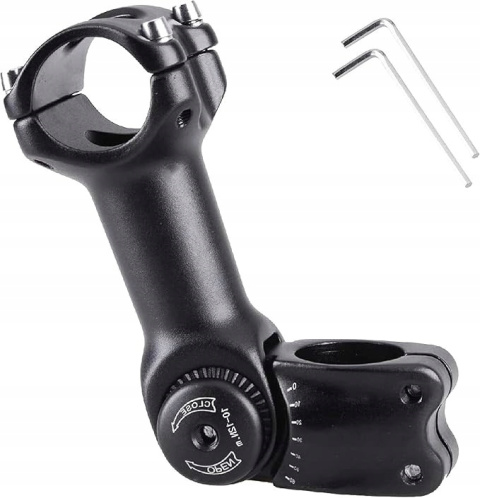 Regulowany mostek rowerowy Azarxis 25,4/31,8mm MTB BMX 0-60° 70-130mm Regulowany mostek rowerowy Azarxis 25,4/31,8mm MTB BMX 0-60° 70-130mm