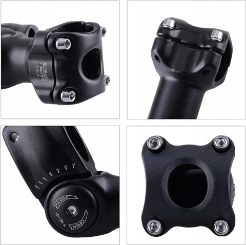 Regulowany mostek rowerowy Azarxis 25,4/31,8mm MTB BMX 0-60° 70-130mm Regulowany mostek rowerowy Azarxis 25,4/31,8mm MTB BMX 0-60° 70-130mm