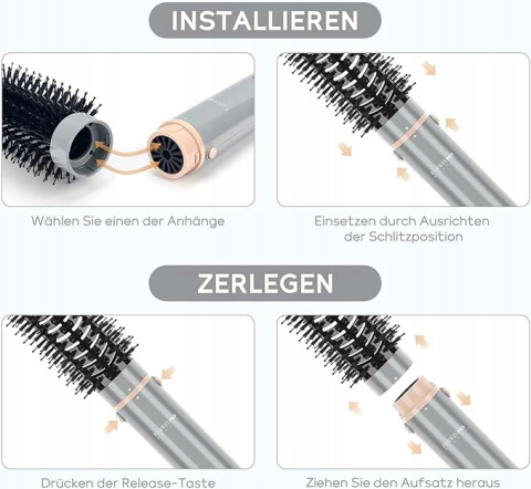 Suszarka Lokówka MaxAIR Styler 5w1 Szczotka z Jonizacją 110,000 obr/min
