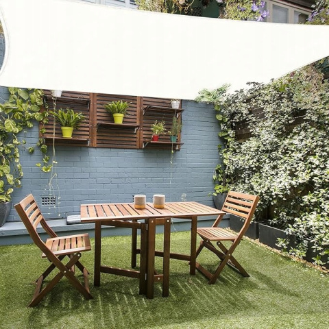Żagiel przeciwsłoneczny HDPE 2x4m Markiza Ochronna UV do ogrodu - Biały Żagiel przeciwsłoneczny HDPE 2x4m Markiza Ochronna UV do ogrodu - Biały