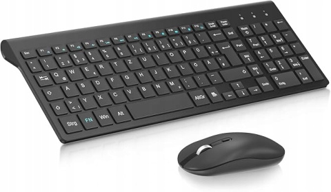 Zestaw Klawiatura + Myszka Bezprzewodowa KF10 Niski skok EasyTyping USB Zestaw Klawiatura + Myszka Bezprzewodowa KF10 Niski skok EasyTyping USB