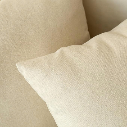 2x Dekoracyjne Poszewki na Poduszki 50x50 cm Miękkie Lniane - Beżowy 2x Dekoracyjne Poszewki na Poduszki 50x50 cm Miękkie Lniane - Beżowy