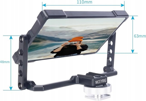 Lustro do selfie Niceyrig 360° z klapką do Smartfona Vlogowanie Transmisje