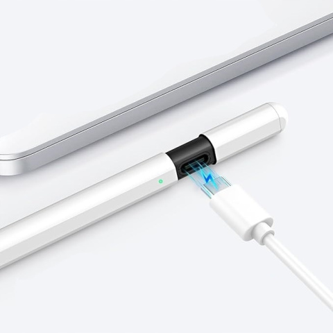 Precyzyjny Rysik TiMOVO do iPada z funkcją Odrzucania Dłoni USB-C - Biały Precyzyjny Rysik TiMOVO do iPada z funkcją Odrzucania Dłoni USB-C - Biały