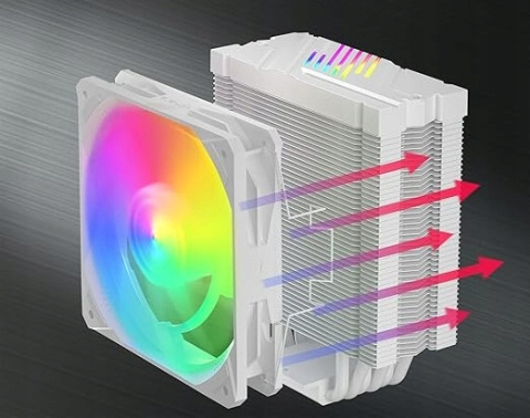 Wentylator RGB LED Chłodzący procesor 120mm Intel LGA 1700/AMD Ryzen AM5 Wentylator RGB LED Chłodzący procesor 120mm Intel LGA 1700/AMD Ryzen AM5