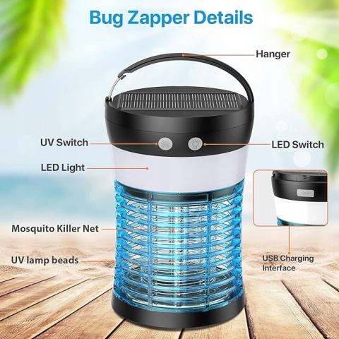 Zenoplige Lampa owadobójcza UV - Idealna na lato Zenoplige Lampa owadobójcza UV - Idealna na lato