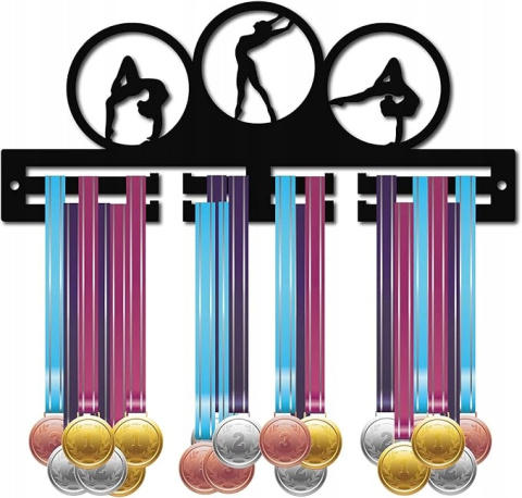 Akrylowy wieszak na medale sportowe, taneczne, gimnastyczne 20+ medali Akrylowy wieszak na medale sportowe, taneczne, gimnastyczne 20+ medali