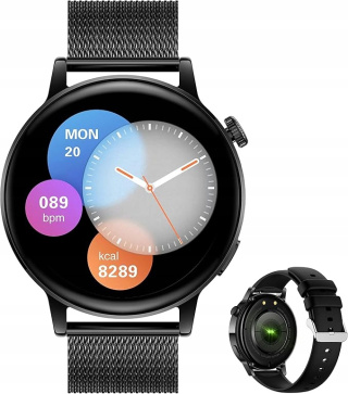 Inteligentny Zegarek Smartwatch Fitness Bluetooth z Monitorowaniem Zdrowia