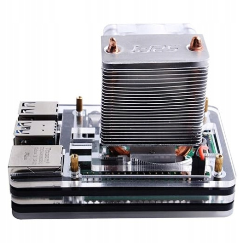 Obudowa GeeekPi Raspberry Pi 4 z Wentylatorem Chłodzącym Obudowa GeeekPi Raspberry Pi 4 z Wentylatorem Chłodzącym