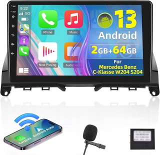 Radio Samochodowe 2+64G Android Car Mercedes Benz C-Class W204 S204