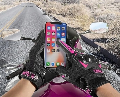 Rękawice Motocyklowe Oddychające z Ekranem Dotykowym i Ochroną Kostek Rękawice Motocyklowe Oddychające z Ekranem Dotykowym i Ochroną Kostek