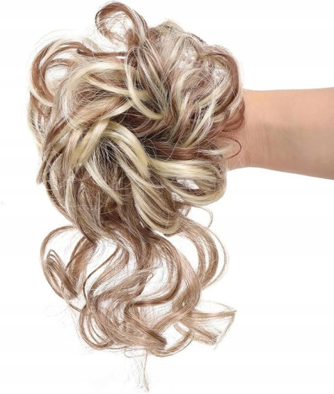 Sztuczny Kok treska Messy Bun - gumka z włosami Jasny Chłodny Blond Sztuczny Kok treska Messy Bun - gumka z włosami Jasny Chłodny Blond