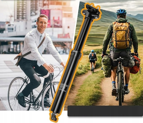 Sztyca Podsiodłowa Rowerowa MTB Regulowana Rura z Sterowaniem Linką Sztyca Podsiodłowa Rowerowa MTB Regulowana Rura z Sterowaniem Linką
