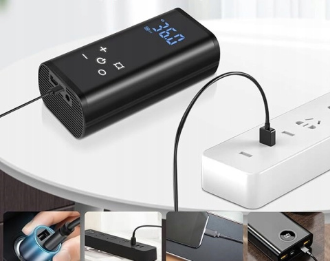Pompa Elektryczna Przenośna 6000mAh Kompresor 150PSI Ekran dotykowy Pompa Elektryczna Przenośna 6000mAh Kompresor 150PSI Ekran dotykowy