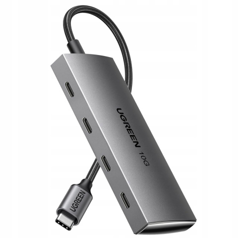 UGREEN 15651 HUB USB C 10 Gbps, 4 portowy adapter USB 3.2 UGREEN 15651 HUB USB C 10 Gbps, 4 portowy adapter USB 3.2