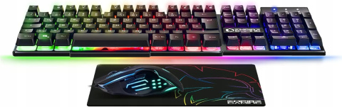 Zestaw 3w1 Klawiatura RGB Mysz 2400 DPI Podkładka EMPIRE GAMING MK800