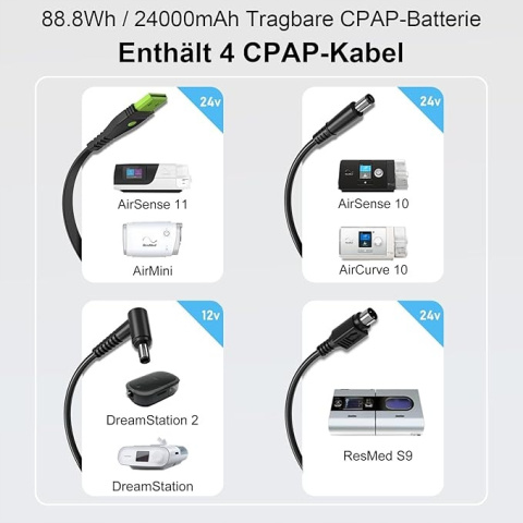 EASYLONGER EL240 CPAP akumulator CPAP Powerbank 24000 G392