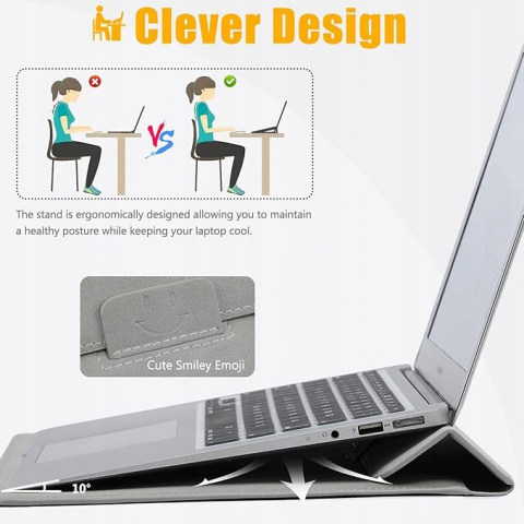 HYZUO torba na laptopa 15" HP Dell Macbook LENOVO Asus MSI HP + organizer