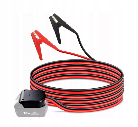 Kable rozruchowe do elektronarzędzi MAKITA BL18 18V 2M SOLIDNE ZACISKI Kable rozruchowe do elektronarzędzi MAKITA BL18 18V 2M SOLIDNE ZACISKI