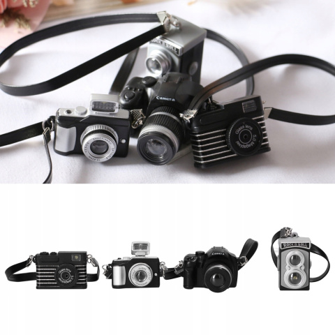 MINI CAMERA MODEL DEKORACJA DLA LALEK 4 SZT