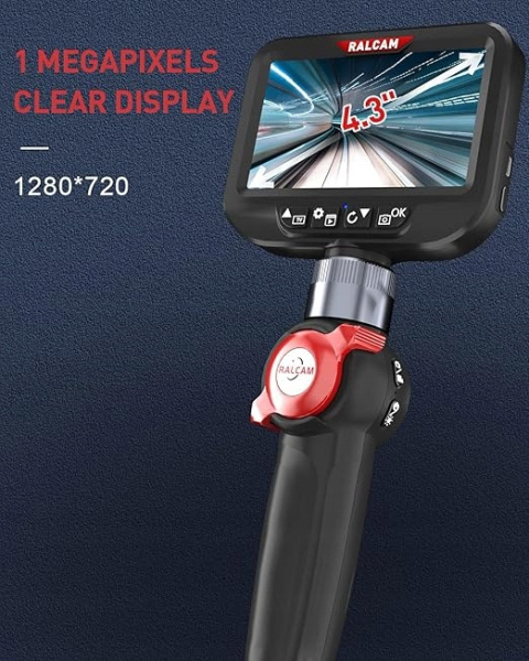 Ralcam Kamera endoskopowa H406B inspekcyjna 6,2 mm HD 4,3"teleskopowa 2024 Ralcam Kamera endoskopowa H406B inspekcyjna 6,2 mm HD 4,3"teleskopowa 2024