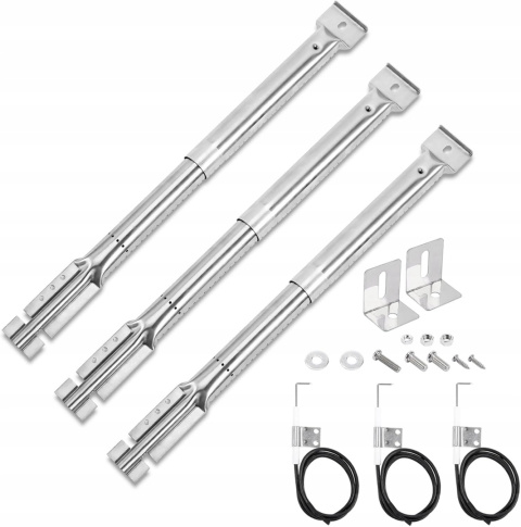 3x regulowany palnik rurkowy ze stali nierdzewnej 31-42 cm, zamiennik dla N 3x regulowany palnik rurkowy ze stali nierdzewnej 31-42 cm, zamiennik dla N