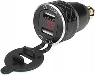 Dla BMW-podwójna ładowarka USB-Hella-DIN-wtyczka-adapter gniazda motocyklow