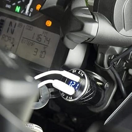 Dla BMW-podwójna ładowarka USB-Hella-DIN-wtyczka-adapter gniazda motocyklow
