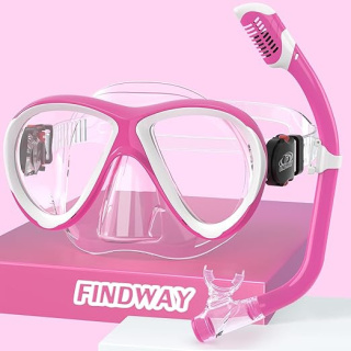 FINDWAY Zestaw Do Nurkowania Dla Dzieci 180° Anty Mgła