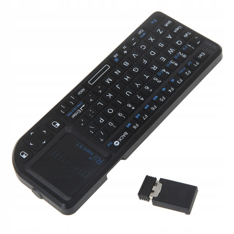 KLAWIATURA BEZPRZEWODOWA TOUCHPAD Rii mini X1 2.4G