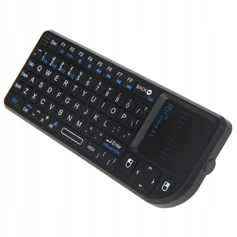 KLAWIATURA BEZPRZEWODOWA TOUCHPAD Rii mini X1 2.4G