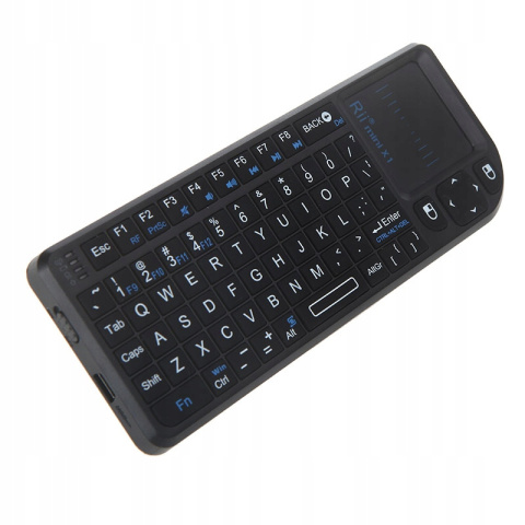 KLAWIATURA BEZPRZEWODOWA TOUCHPAD Rii mini X1 2.4G