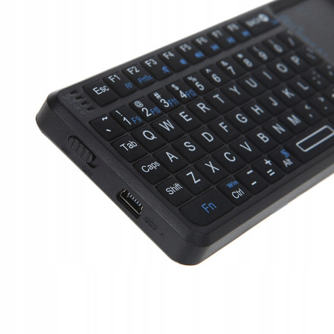 KLAWIATURA BEZPRZEWODOWA TOUCHPAD Rii mini X1 2.4G