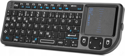 KLAWIATURA BEZPRZEWODOWA TOUCHPAD Rii mini X1 2.4G