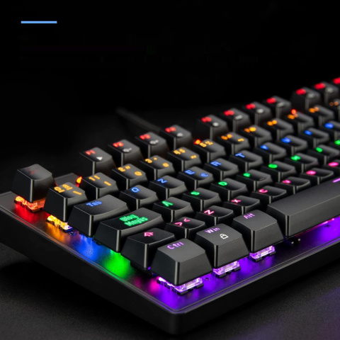 KLAWIATURA MECHANICZNA RII RK908 QWERTZ USB RGB Z PODŚWIETLENIEM
