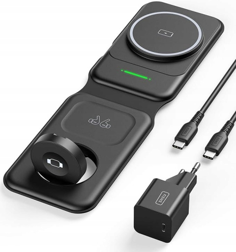 ŁADOWARKA INDUKCYJNA BEZPRZEWODOWA 3 W 1 DO APPLE IWATCH IPHONE AIRPODS ŁADOWARKA INDUKCYJNA BEZPRZEWODOWA 3 W 1 DO APPLE IWATCH IPHONE AIRPODS
