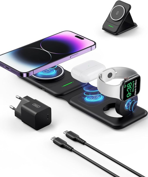 ŁADOWARKA INDUKCYJNA BEZPRZEWODOWA 3 W 1 DO APPLE IWATCH IPHONE AIRPODS ŁADOWARKA INDUKCYJNA BEZPRZEWODOWA 3 W 1 DO APPLE IWATCH IPHONE AIRPODS