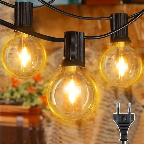 Lampki Kulki G40 Iluminacja Na Zewnątrz Edison 5m Lampki Kulki G40 Iluminacja Na Zewnątrz Edison 5m