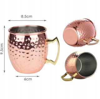 MOSCOW MULE KUBEK MOSCOW MULE ZESTAW 4 SZT., MIEDZIANY KUBEK NA KOKTAJL
