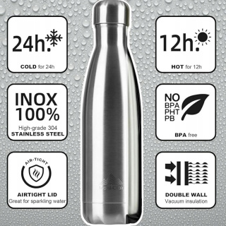 Mont-Clair Butelka do picia ze stali nierdzewnej, termos 750 ml