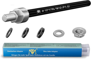 NICEDACK M12 x 1,5 170 mm adapter osi zaczepu przyczepki rowerowej