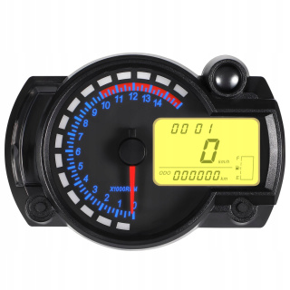 UNIWERSALNY CYFROWY LICZNIK MOTOCYKLOWY QUAD LCD LED PRĘDKOŚCIOMIERZ SKUTER