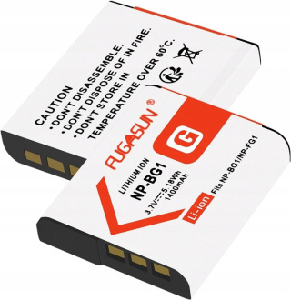 Zestaw Ładowarka do akumulatorów NP-BG1 +2x Bateria NP-BG1, 1400mAh Fugasun