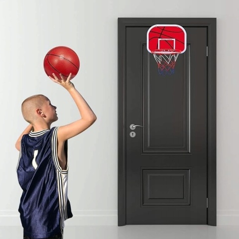 Kosz do koszykówki Obręcz 3 piłki Pompka Zestaw Mini Basketball dla dzieci