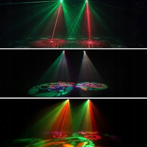 Oświetlenie Sceniczne LED 5w1 Reflektor Dyskotekowy RGB Sterowanie Muzyką Oświetlenie Sceniczne LED 5w1 Reflektor Dyskotekowy RGB Sterowanie Muzyką