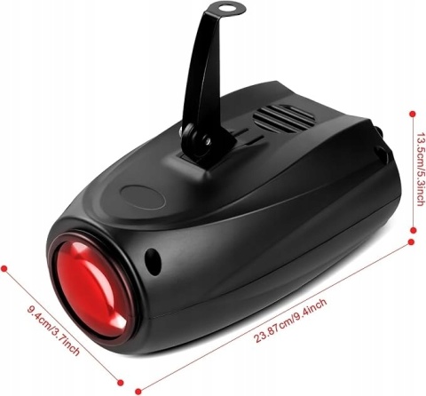 Światło Sceniczne RGB Reflektor DJ Projektor LED z Efektem Stroboskopowym